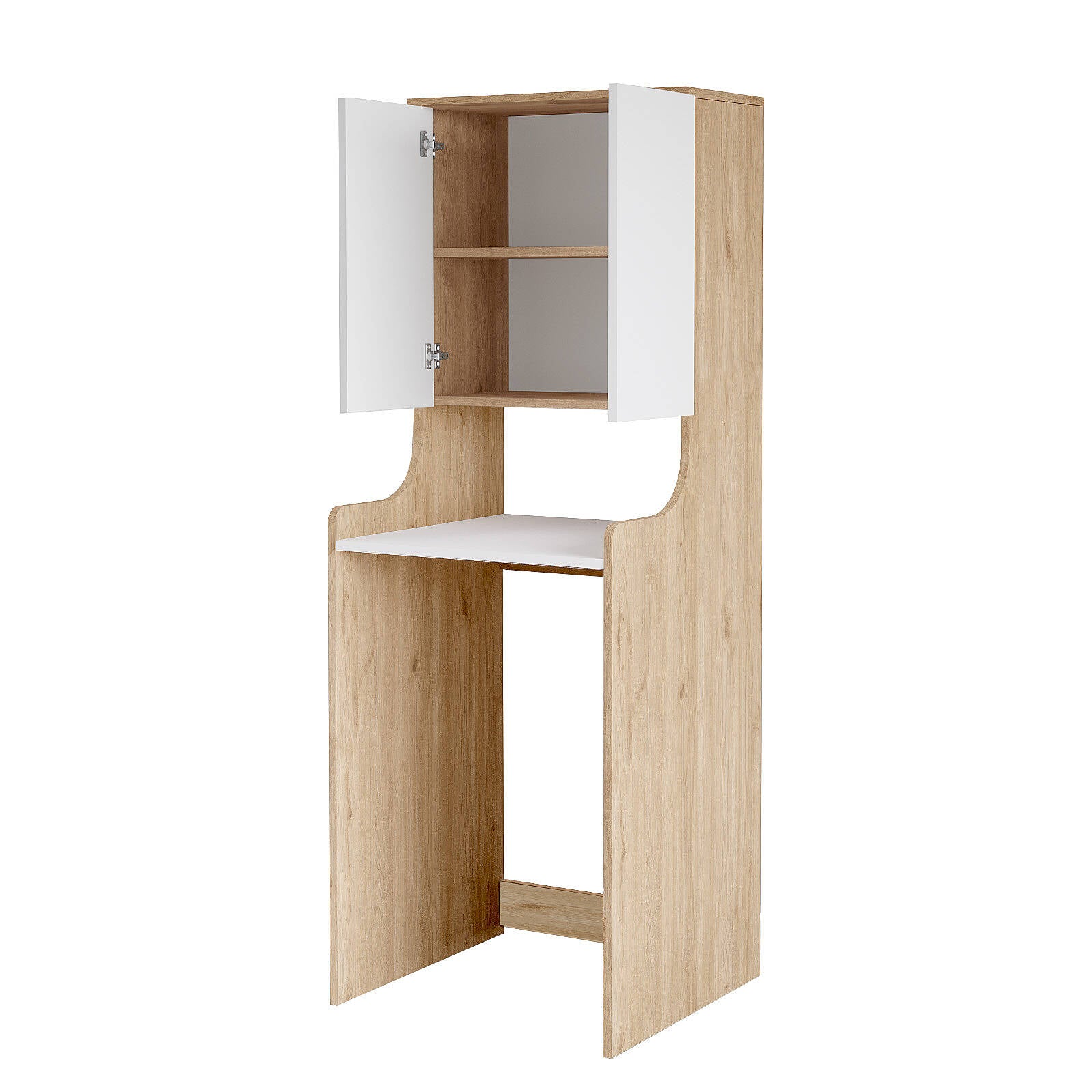 Meuble pour lave-linge VAL2 – Étagères & Compartiment de rangement 181 cm | 5 Coloris