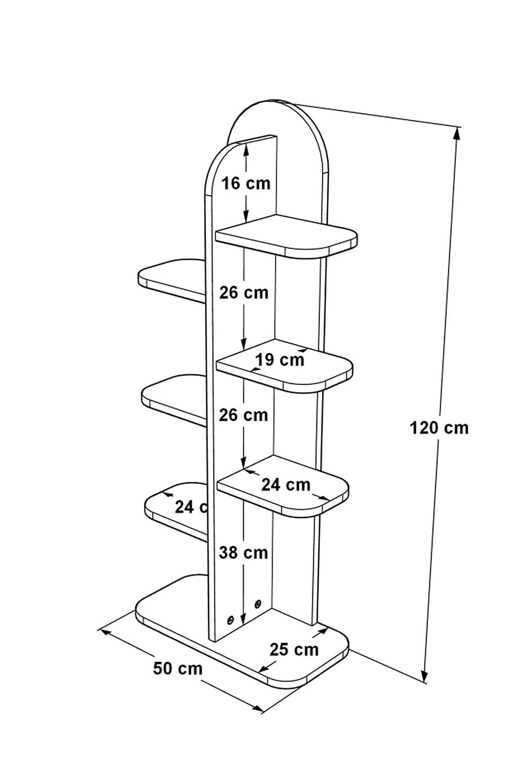 Étagère de rangement BAL1 à 8 étagères